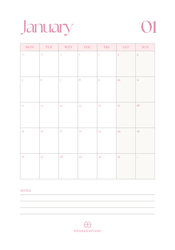 2026 Yearly Planner Inserts